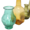 Multicolor Hand Blown Glass Vases Set